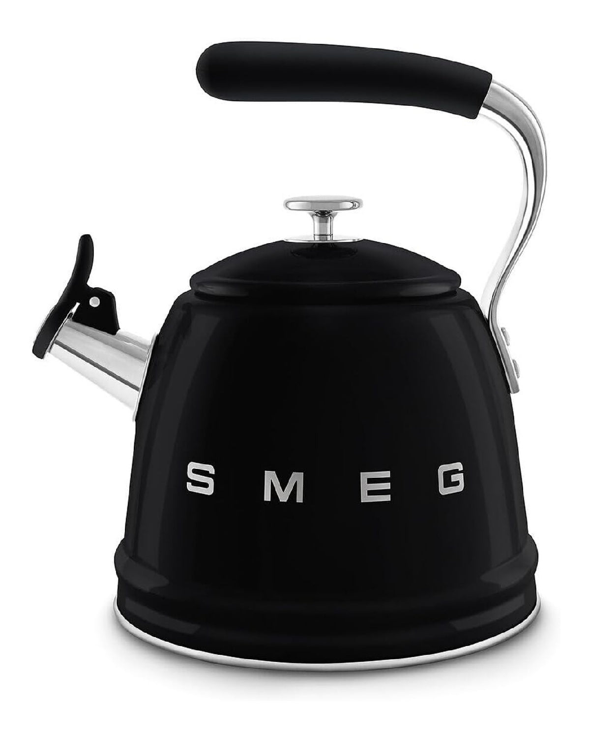 Bouilloire sifflante inox 2.3L design retro anse pivotante noire
