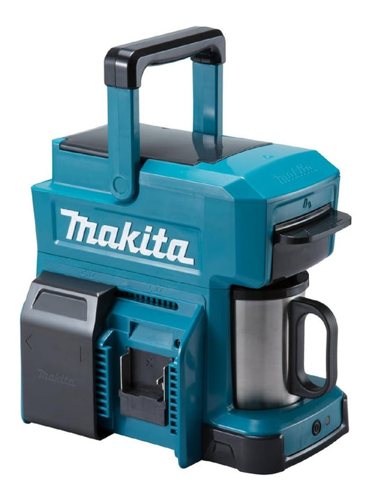 Machine cafe portable batterie 18V chantier exterieur gobelet inox