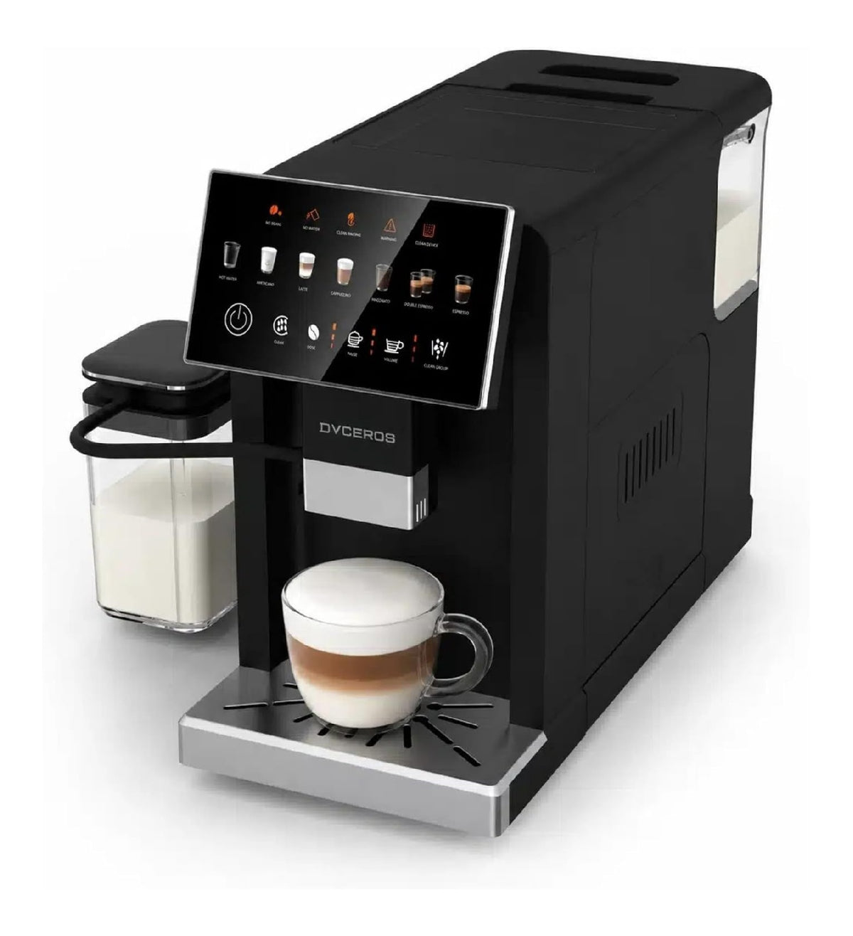 Machine grains latte 20 bars broyeur superautomatique reservoir lait