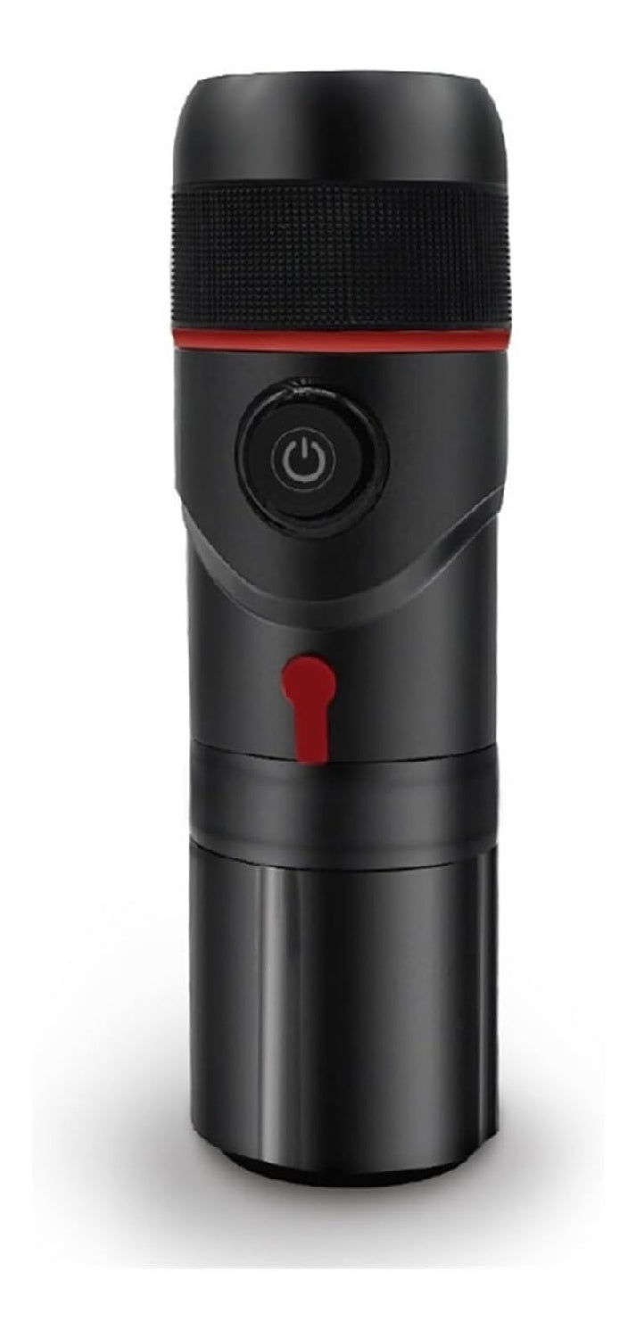 Machine Expresso Portable Noir et Rouge Compacte pour Voiture 12V et Maison