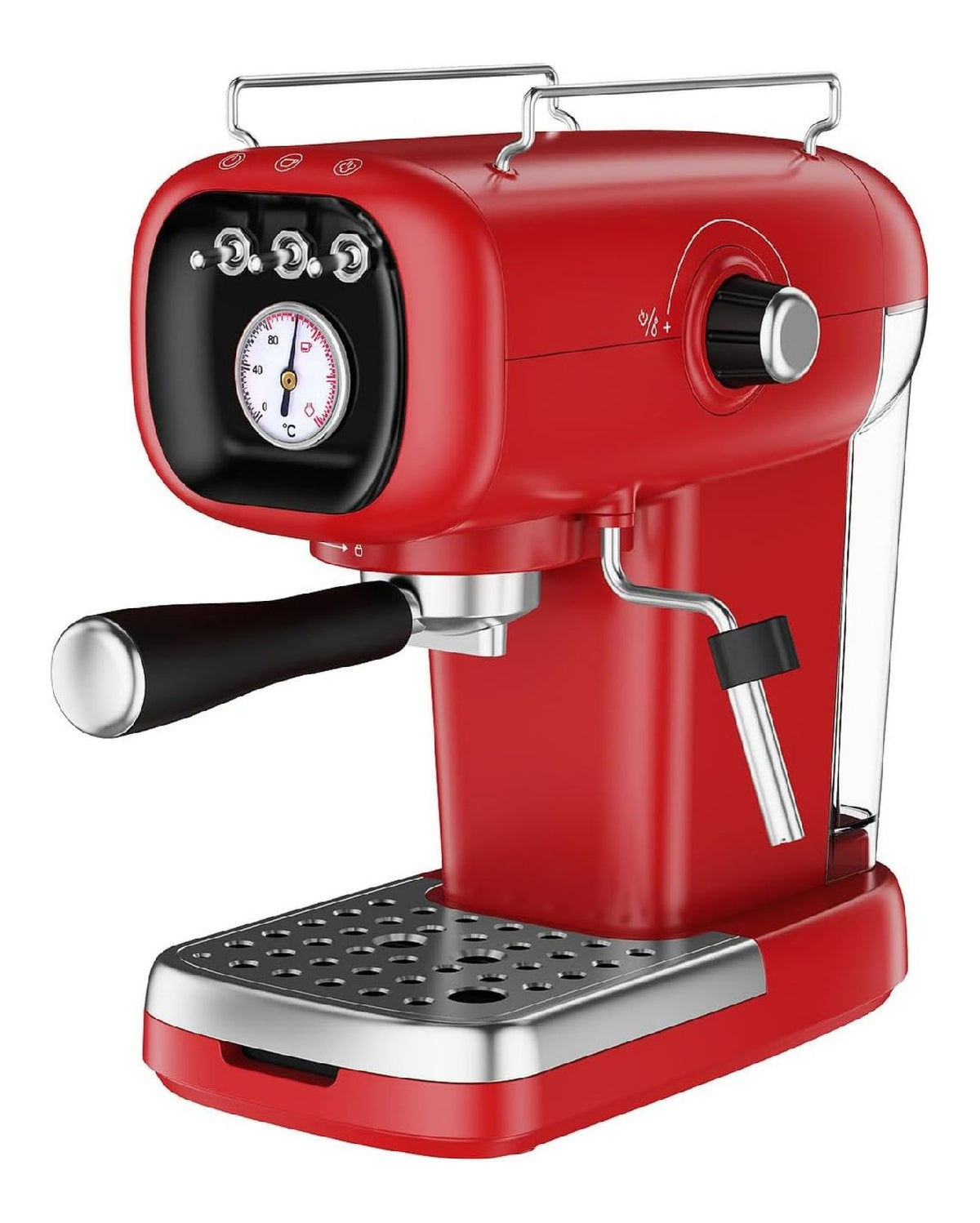 Expresso retro 20 bar 0,7 L capsule et moulu thermometre