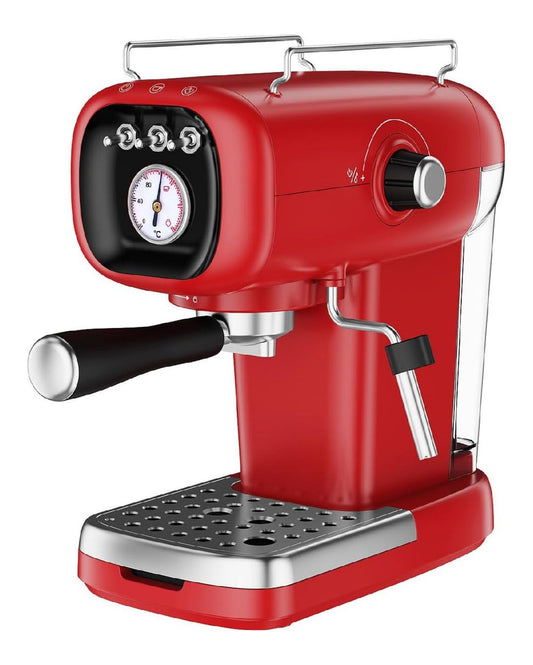 Expresso retro 20 bar 0,7 L capsule et moulu thermometre