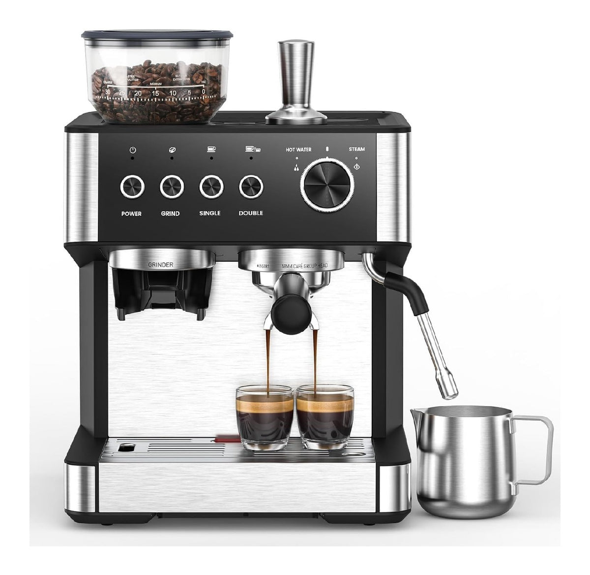Expresso automatique 20 bars 1500 W broyeur 30 moutures cold brew