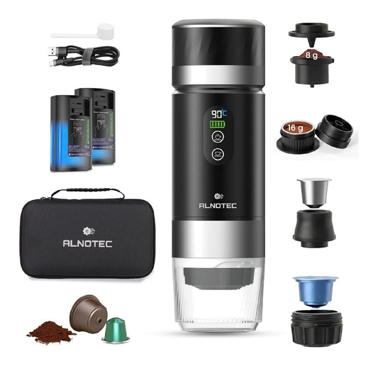 Machine a Espresso Portable 20 Bars Rechargeable Auto-Chauffante USB-C