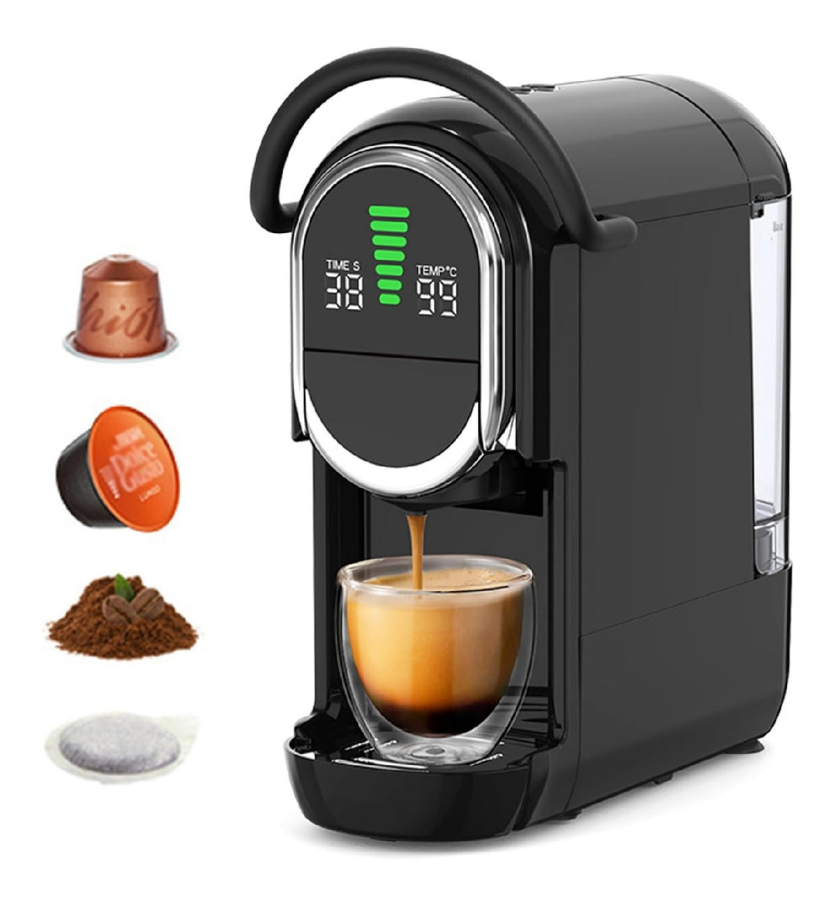 Machine 4-en-1 capsules portable chaud froid 15 temperatures 85-95 C