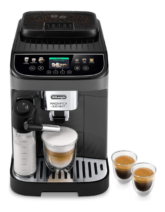 Machine grains automatique a ecran couleur TFT 2,4 pouces, carafe lait, 6 boissons en un toucher