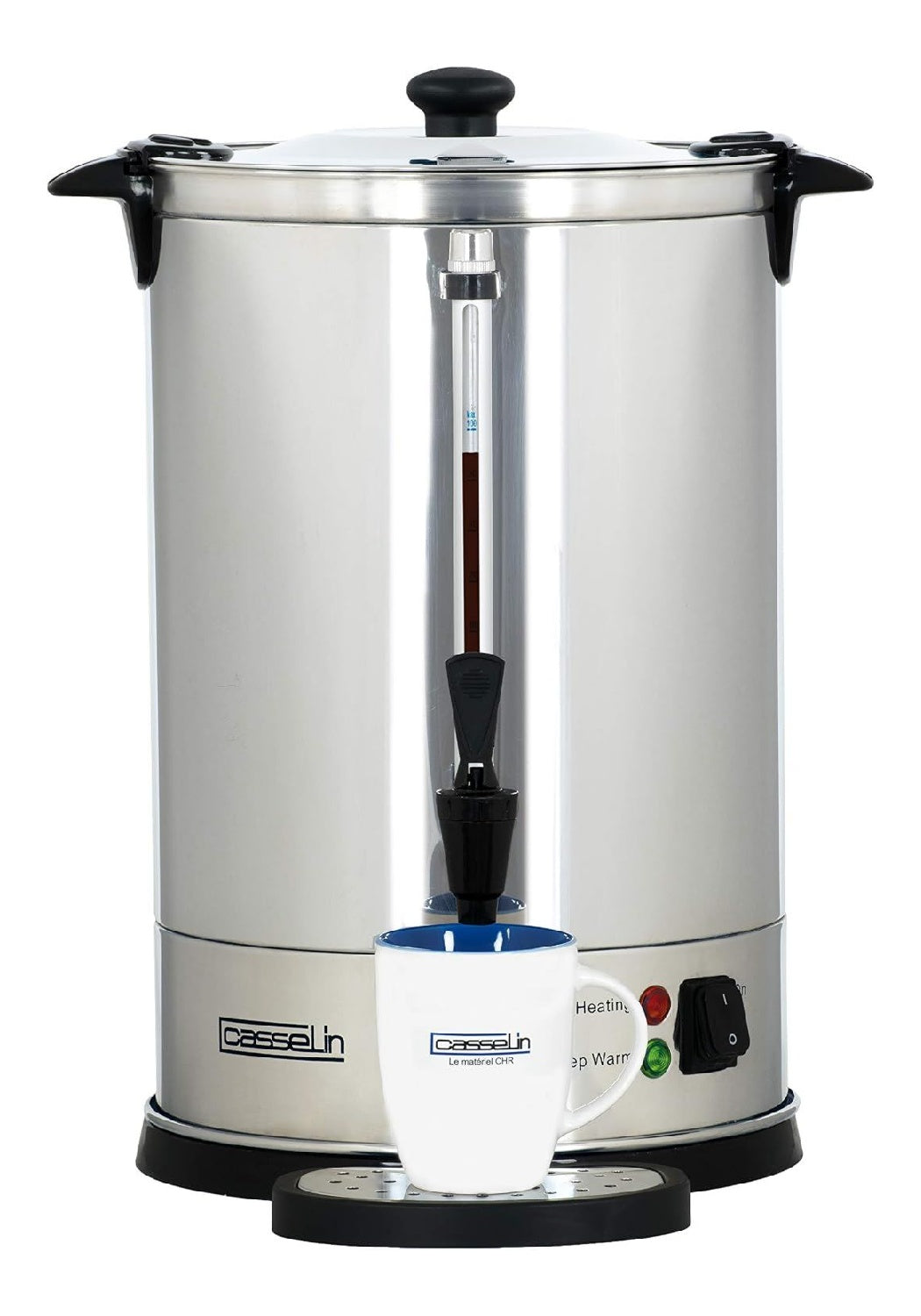 Percolateur cafe professionnel 100 tasses inox robinet service events