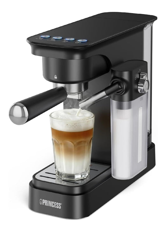 Machine Expresso 20 Bars avec Reservoir Lait 1L Cappuccino One Touch Noir