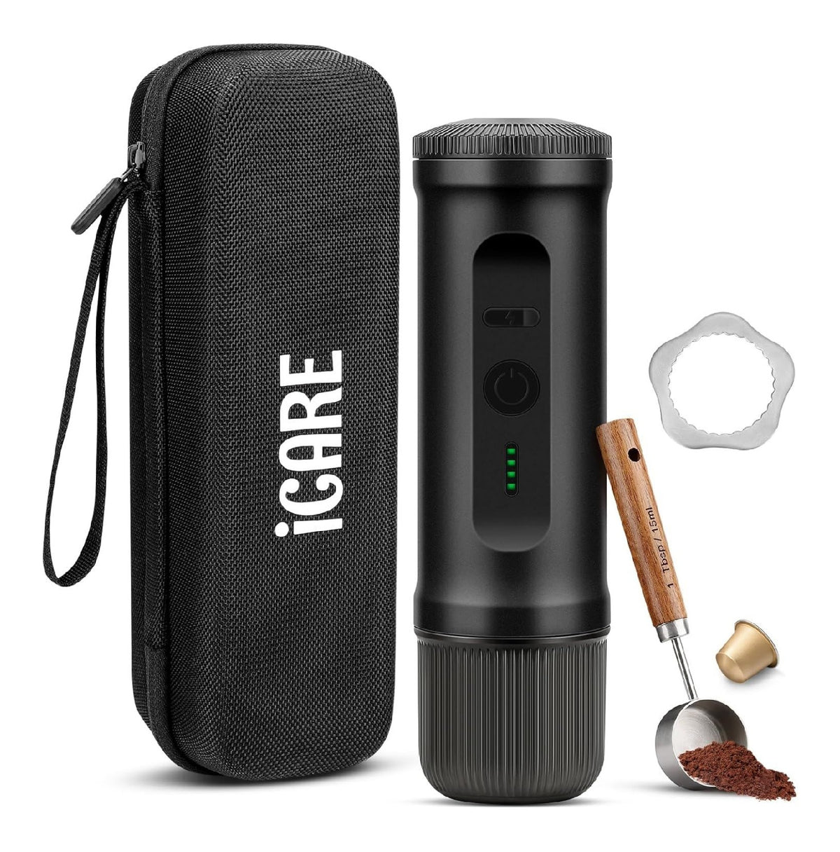 Machine espresso portable electrique rechargeable voyage sac inclus