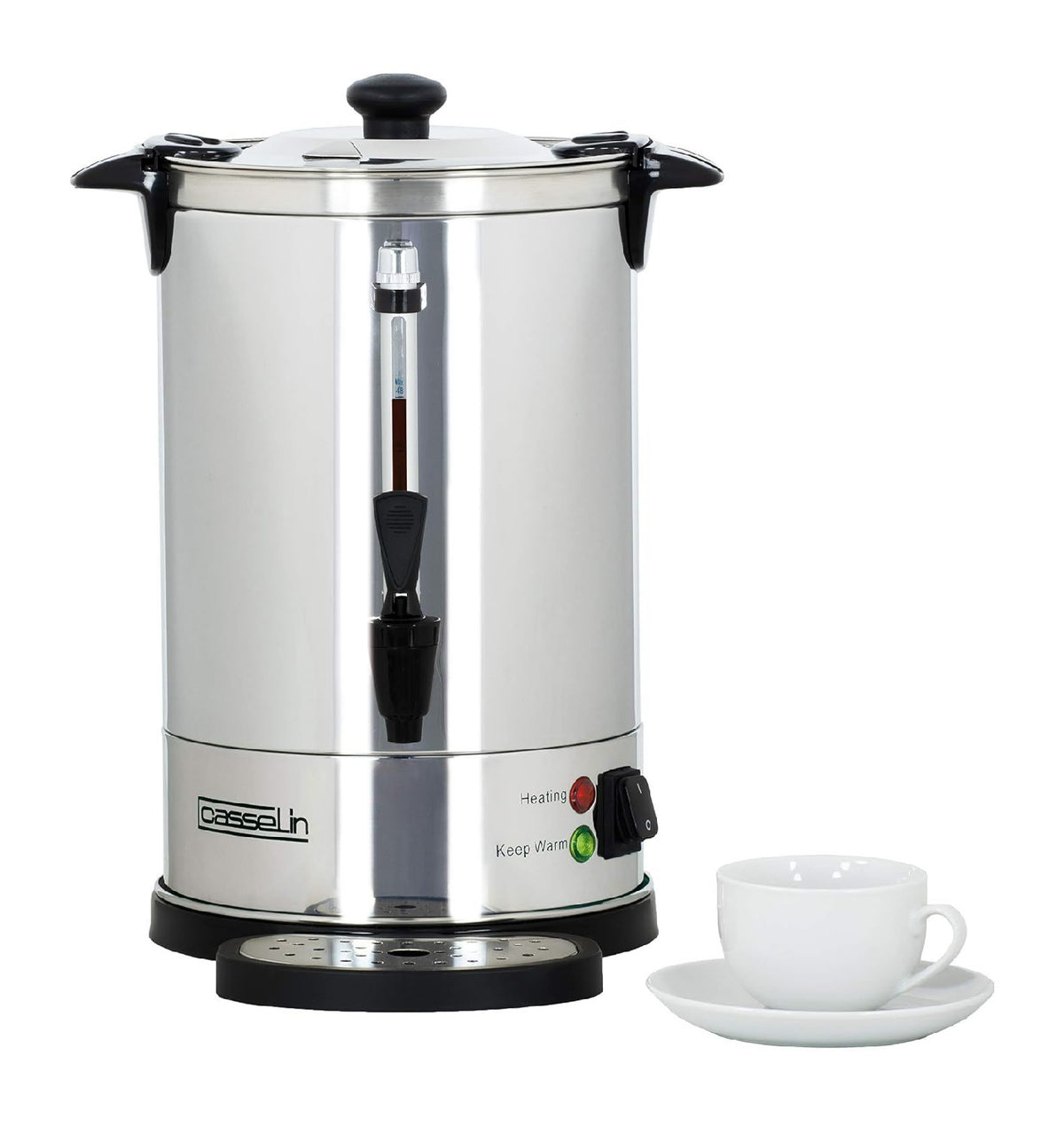 Percolateur 48 Tasses Inox Filtre Permanent Voyants Lumineux