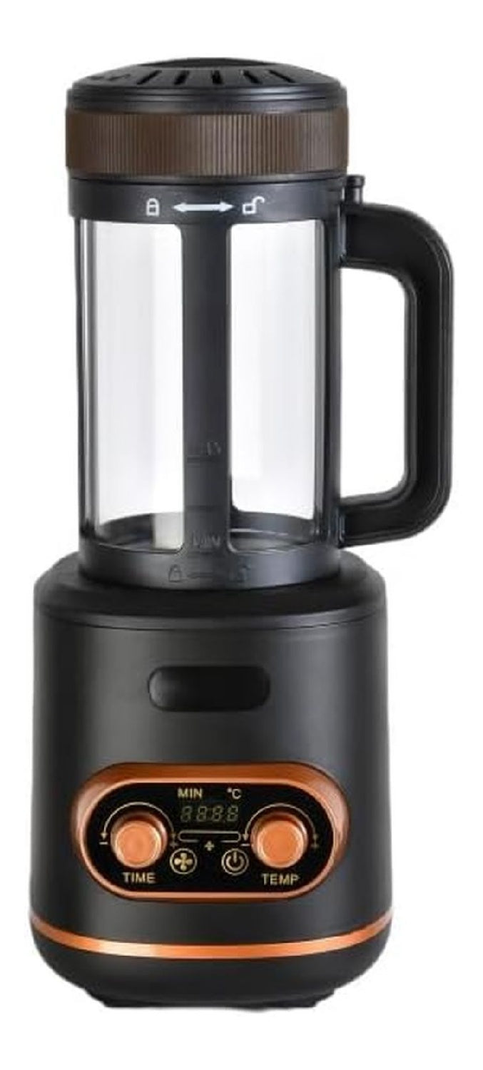 Torrefacteur cafe air chaud ameliore cuve verre brosse incluse