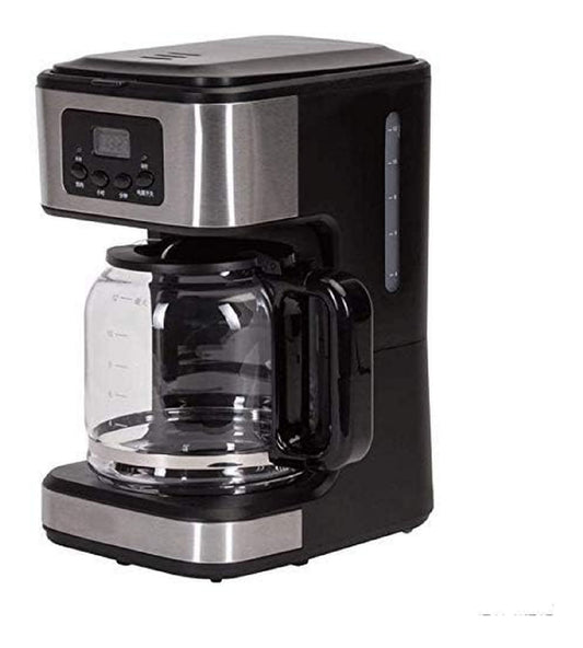 Cafetiere Filtre 1.8L 600W Programmable Noir avec Carafe Verre et Minuterie