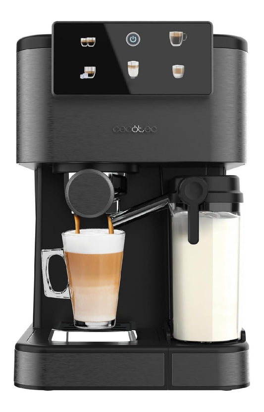 Machine expresso semi-automatique latte buse lait integree ecran tactile