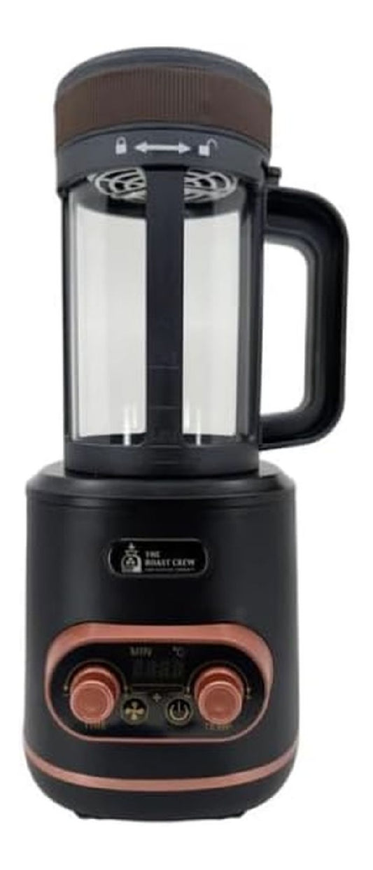 Torrefacteur cafe electrique air chaud 150-240C cuve verre