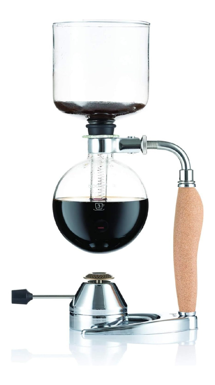 Cafetiere a Depression 0.5L avec Poignee Liege et Rechaud a Gaz