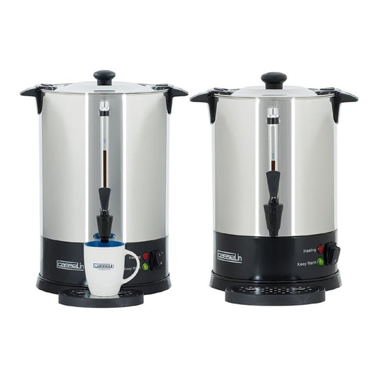 Lot 2 percolateurs inox 100 et 48 tasses professionnels