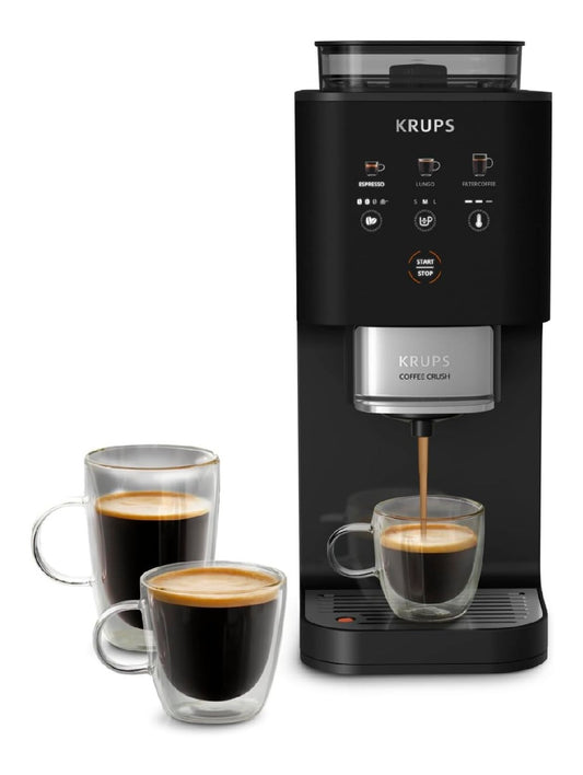 Machine cafe ultra compacte broyeur 3 boissons espresso lungo filtre