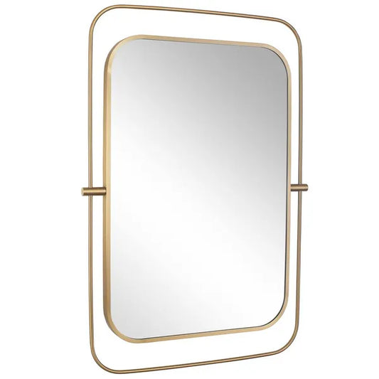 Moreni Mirror, Antique Brass