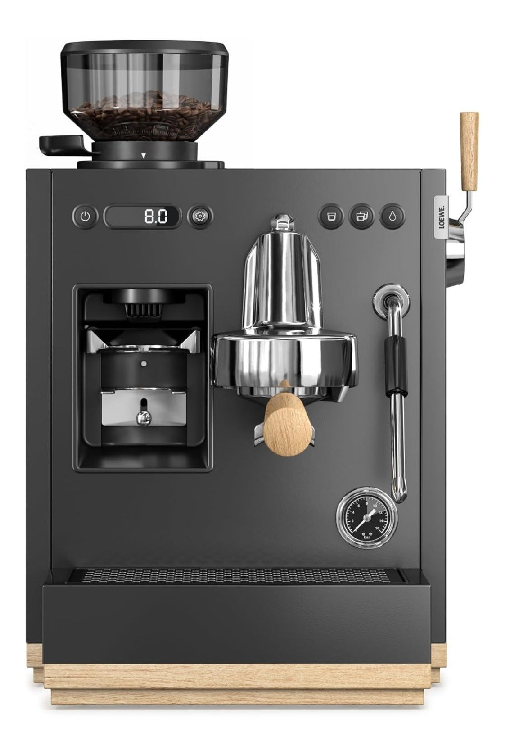 Machine expresso a moulin integre 66 reglages et mousseur lait professionnel pour cuisine moderne