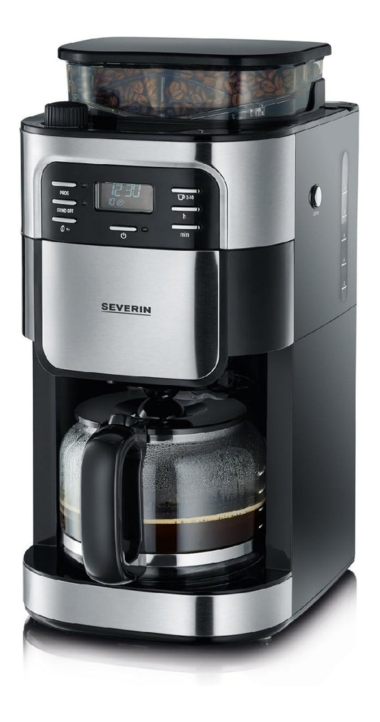 Cafetiere filtre broyeur integre 1000W programmable 10 tasses
