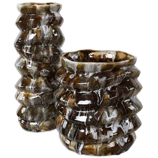 Cuoco Vases, Multi, Set of 2