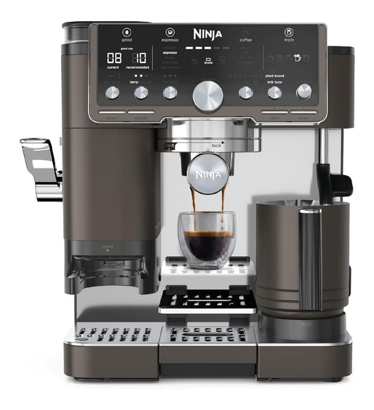 Machine espresso 3 en 1 avec broyeur, infusion froide et mousseur lait automatique, 6 recettes pro