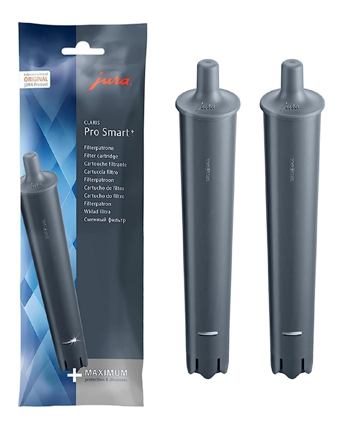 Cartouches filtre eau lot de 2 anti-calcaire machines espresso