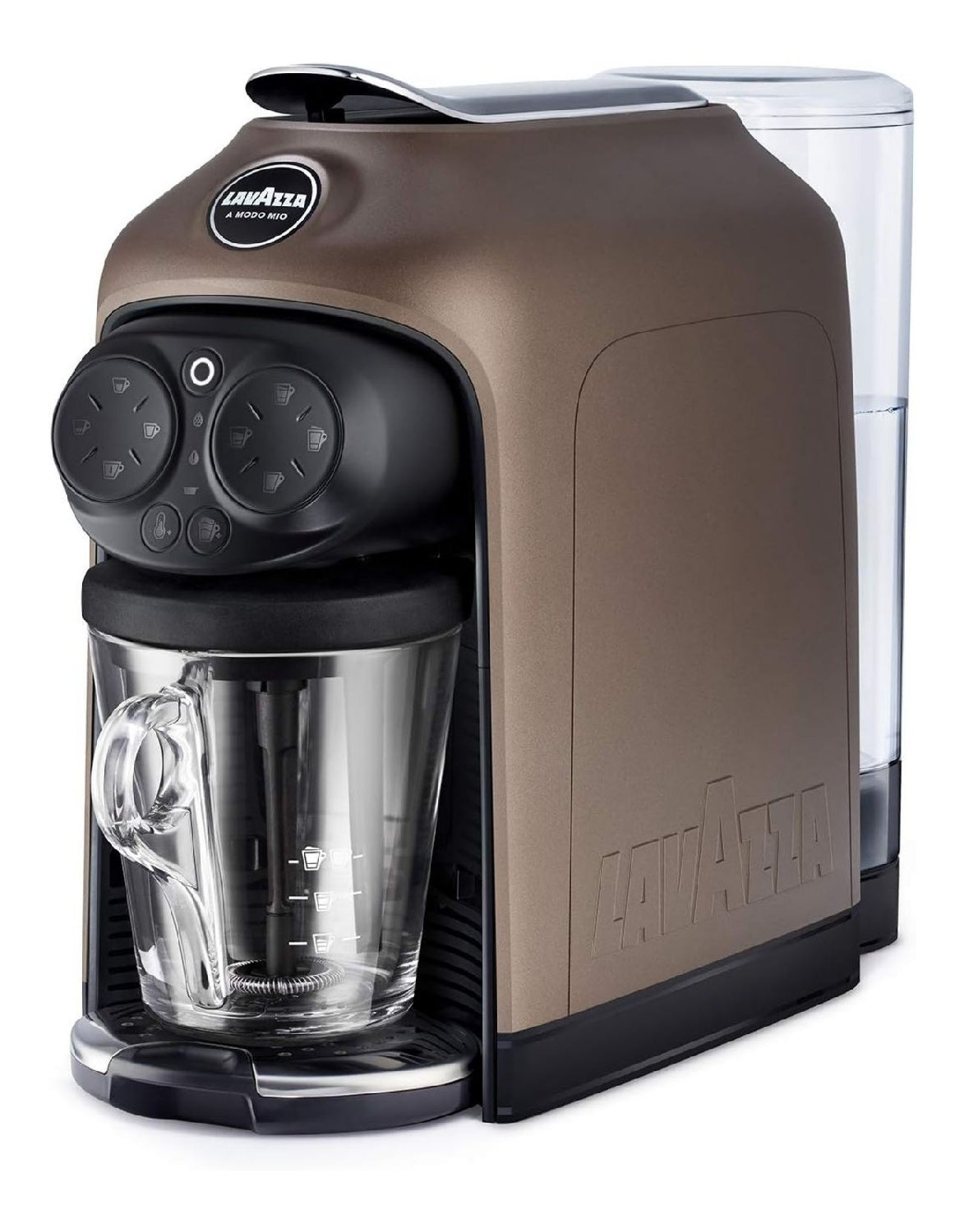 Cafetiere capsules bronze noyer, 9 recettes one-touch, la plus silencieuse de sa categorie