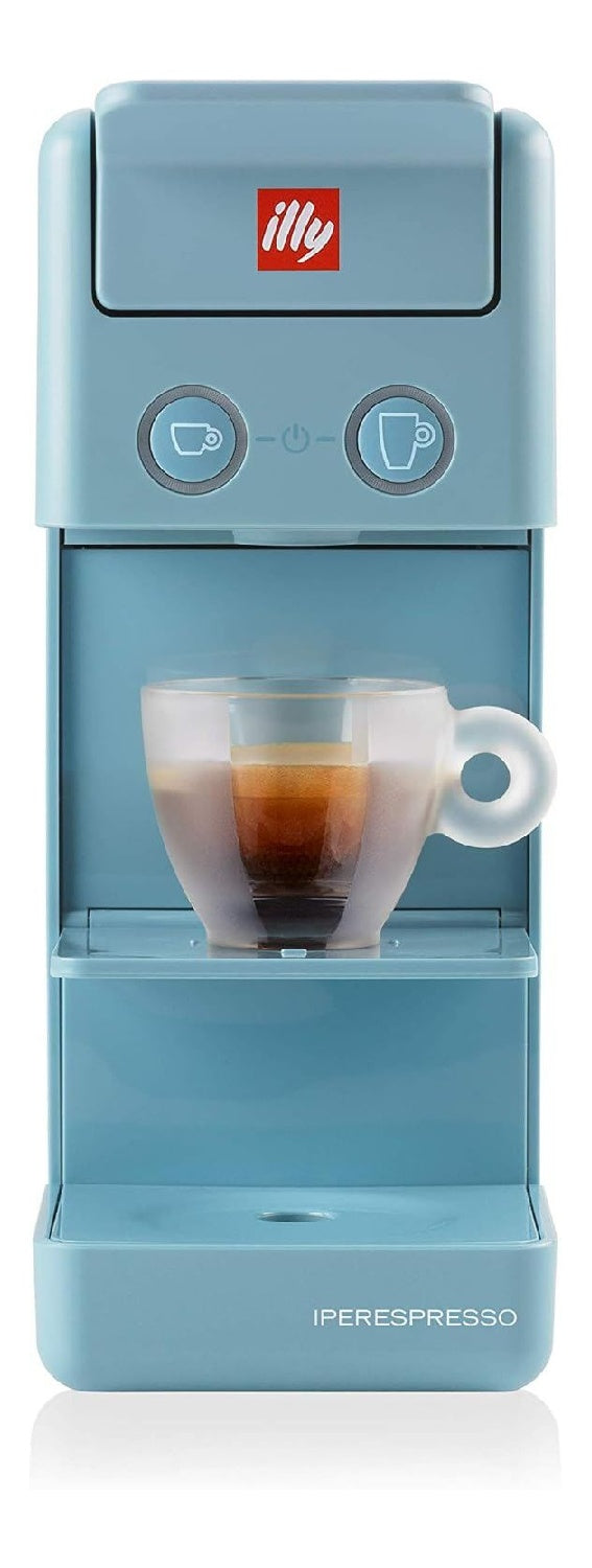 Machine capsules expresso et coffee 850W bleu pastel 0.9L design