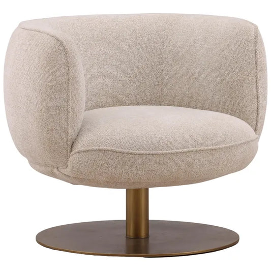Aisha Swivel Chair, Eva Oatmeal