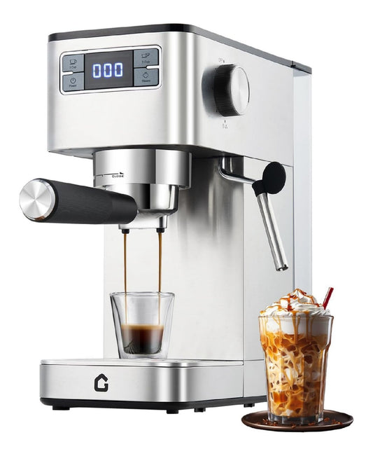 Expresso Semi-Automatique 20 Bars Ecran LED Inox