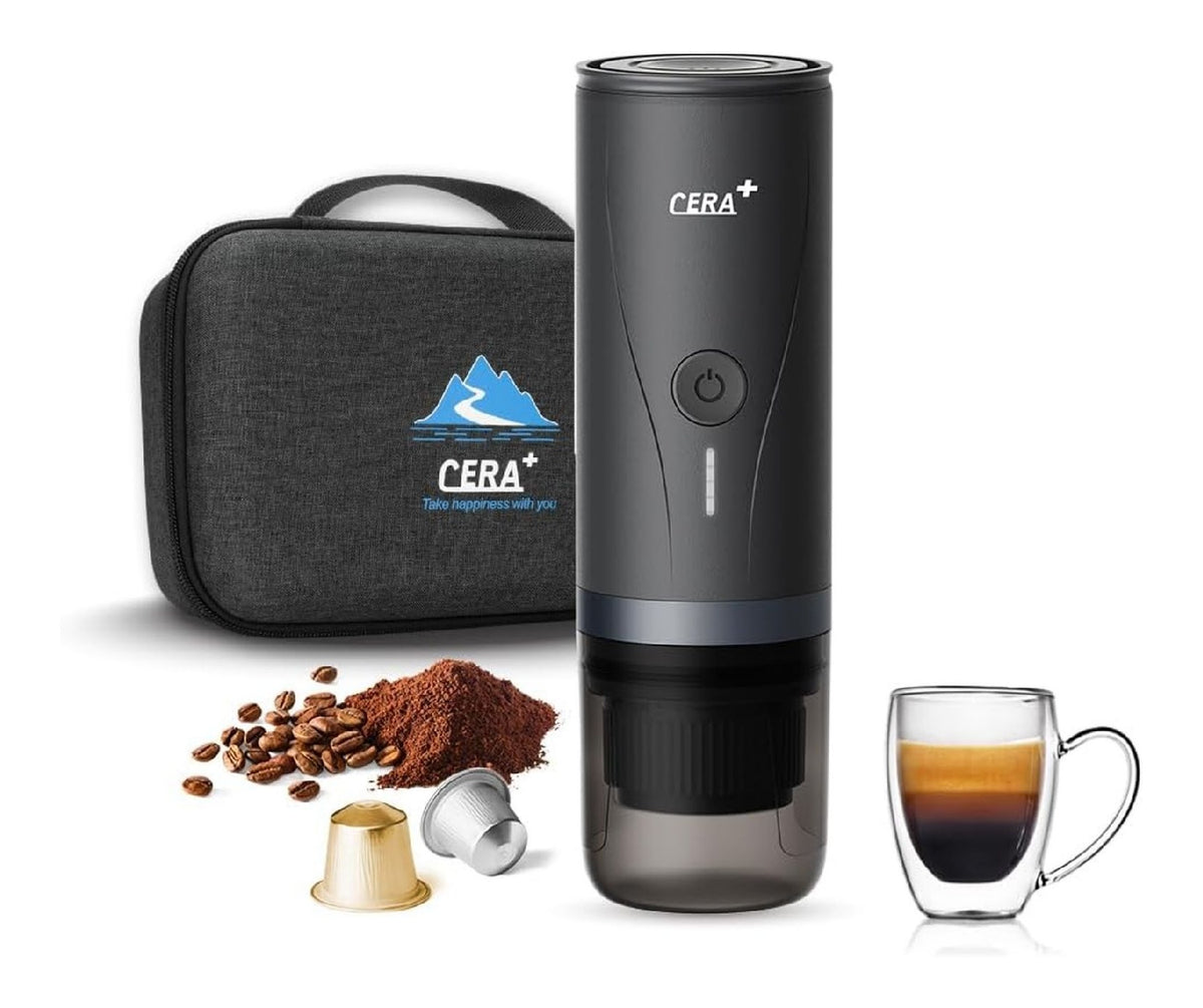 Machine a Espresso Portable avec Batterie et Etui de Transport Rigide