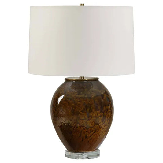 Rye Table Lamp, Rust Brown
