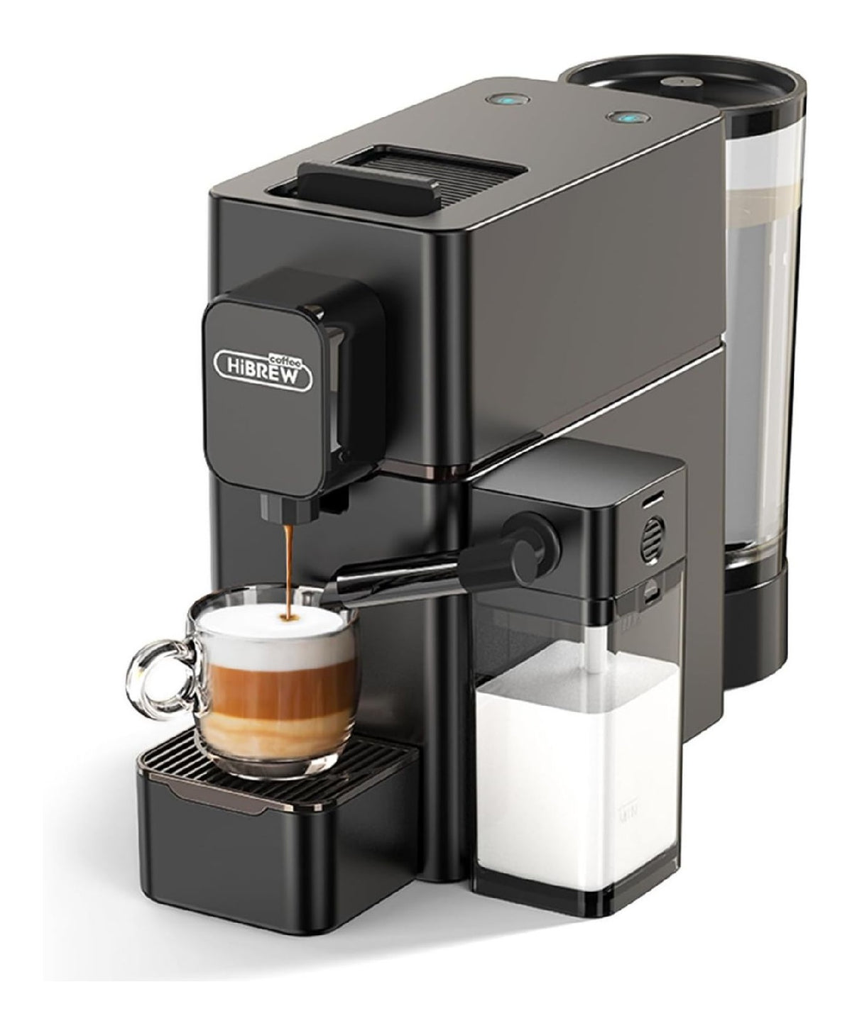 Machine Capsule Retro 20 Bars 7 Temperatures Systeme Mousse Lait 1 Clic Cappuccino