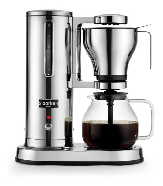 Cafetiere filtre design inox poli miroir goutte-a-goutte premium scandinave