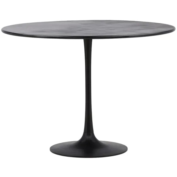 Bolton Round Dining Table, Antique Black