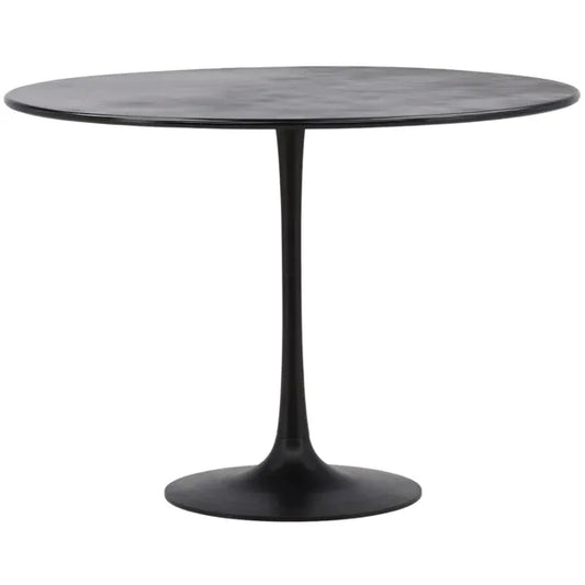 Bolton Round Dining Table, Antique Black