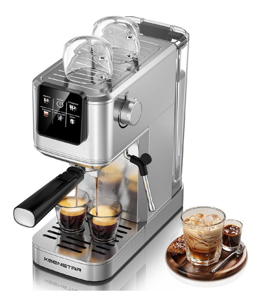 Machine Expresso 20 Bars Chaud et Froid Infusion Glacee avec Buse Vapeur