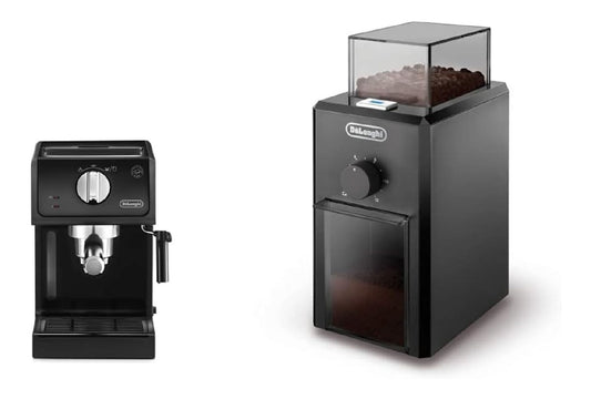 Machine Expresso Porte-Filtre Aluminium 1-2 Tasses avec Moulin 120g Noir