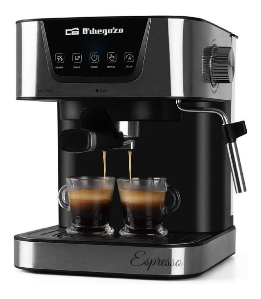 Machine Expresso 20 Bars Inox avec Buse Vapeur Cappuccino et Ecran Tactile