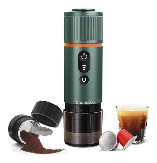 Expresso portable electrique 12V auto, batterie 13500 mAh, chauffe auto pour camping et voiture