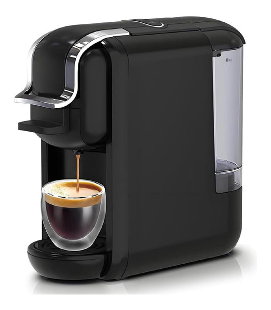 Cafetiere Dosettes 4 en 1 19 Bars Chaud Froid Compacte 590ml Auto-Nettoyante
