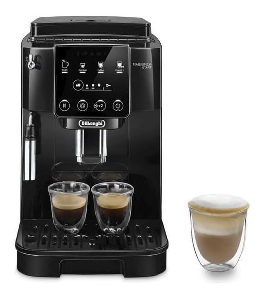 Machine expresso automatique noire broyeur grains compacte 15 bars