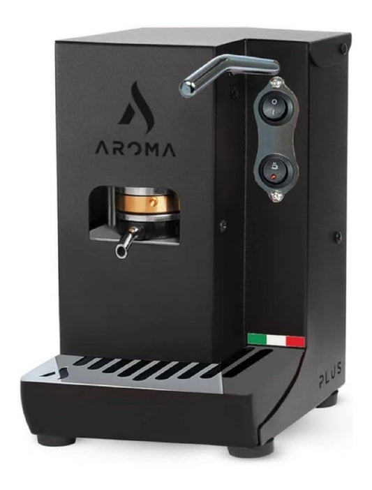 Machine a Dosettes ESE Noire Mate Compacte avec Interrupteurs Lateraux