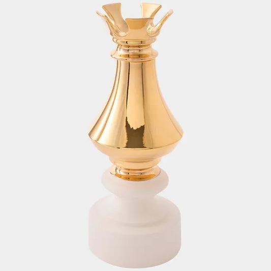 Jarron Gambit King, Blanco/Dorado