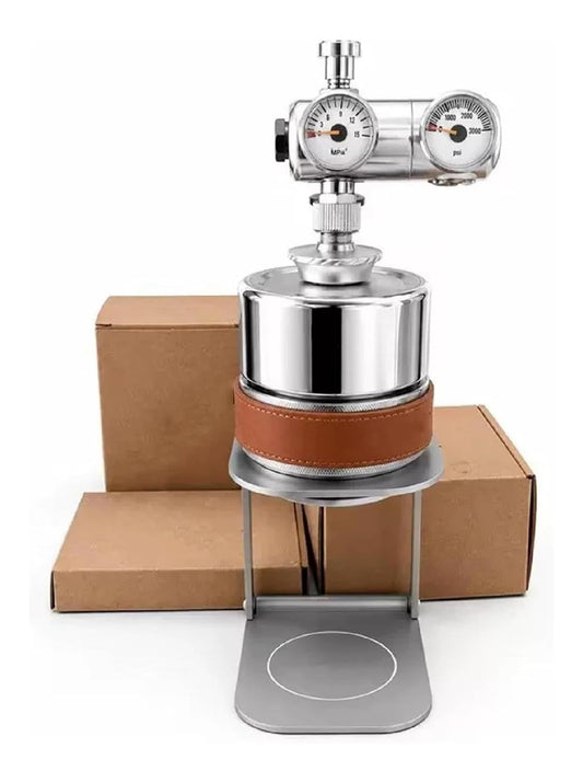 Machine Expresso Pneumatique 58mm Double Paroi Vide Acier Inox 304 Compacte Portable