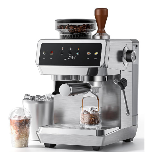 Expresso Broyeur Integre 20 Bars Controle PID Ecran Tactile