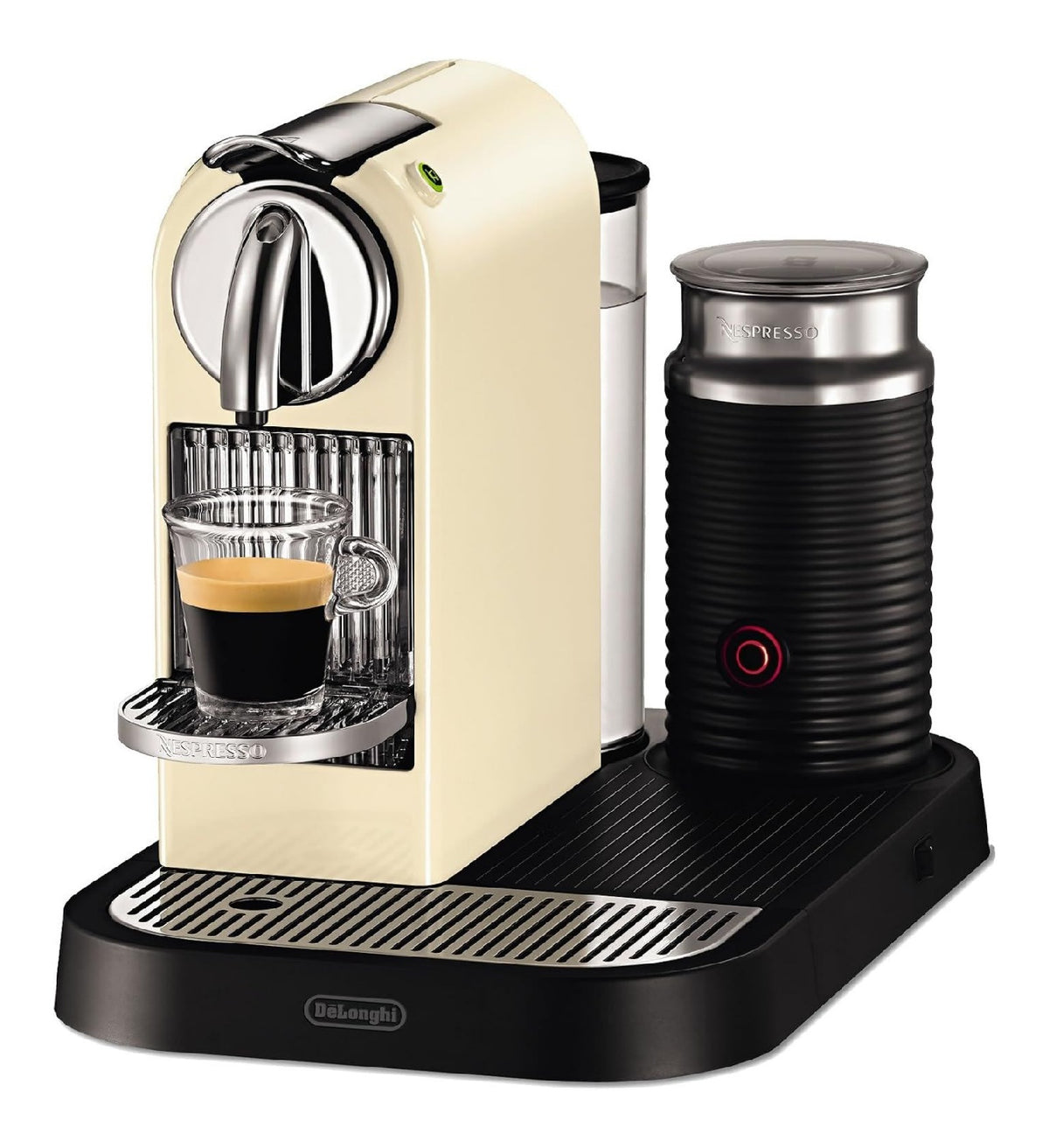 Cafetiere Capsules Termoblock 19 Bars Systeme Aeroccino Beige Noire