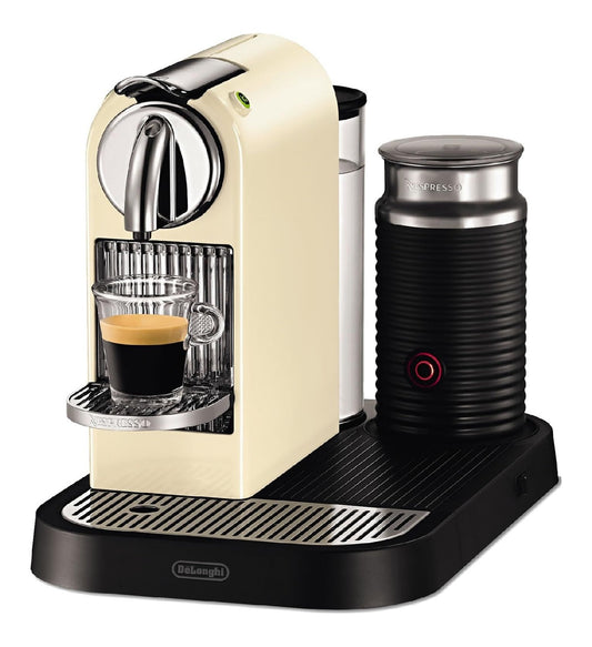 Cafetiere Capsules Termoblock 19 Bars Systeme Aeroccino Beige Noire